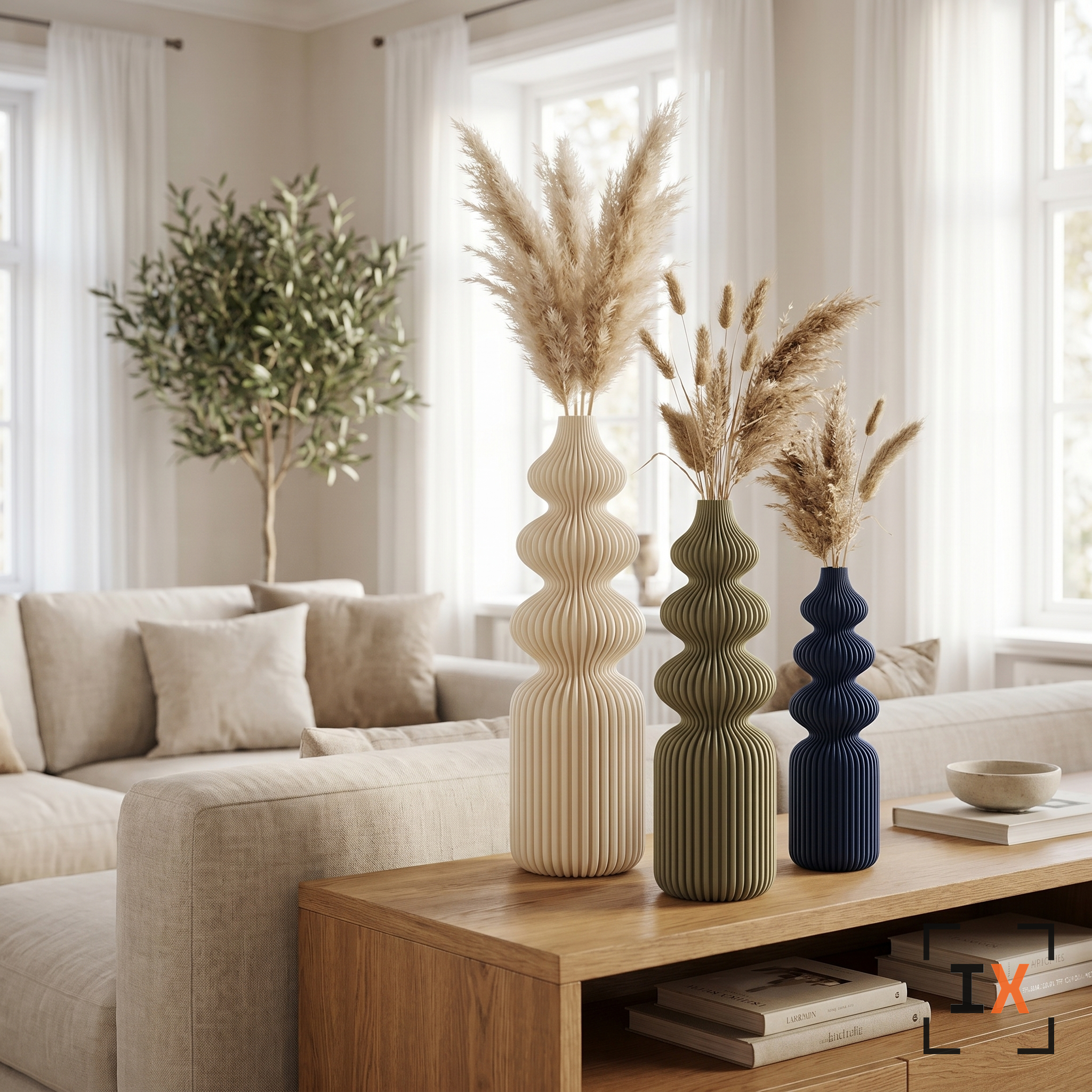 Nordic Ribbed Vase