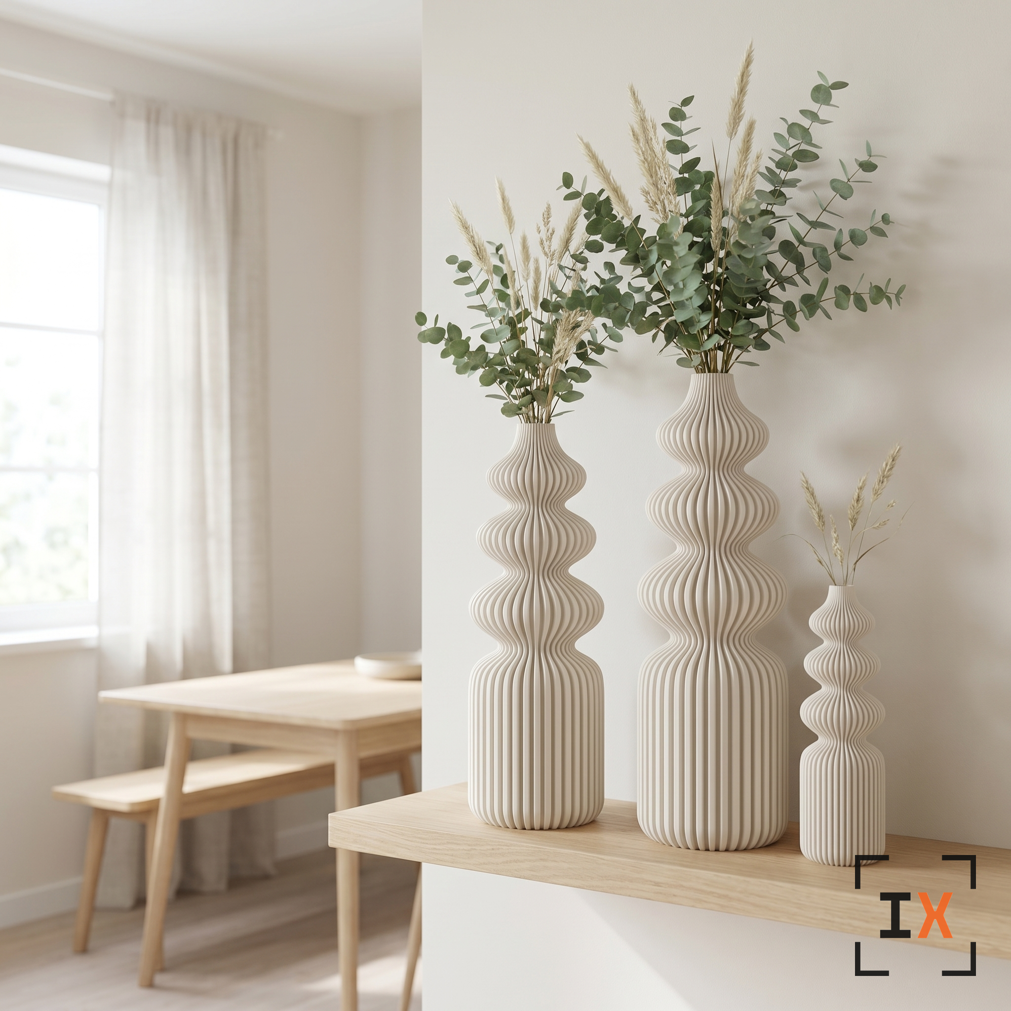 Nordic Ribbed Vase