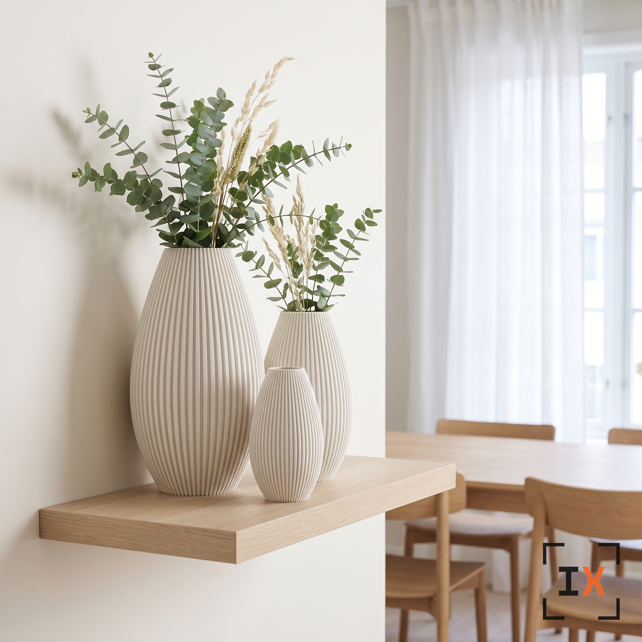 Ribbed Vase