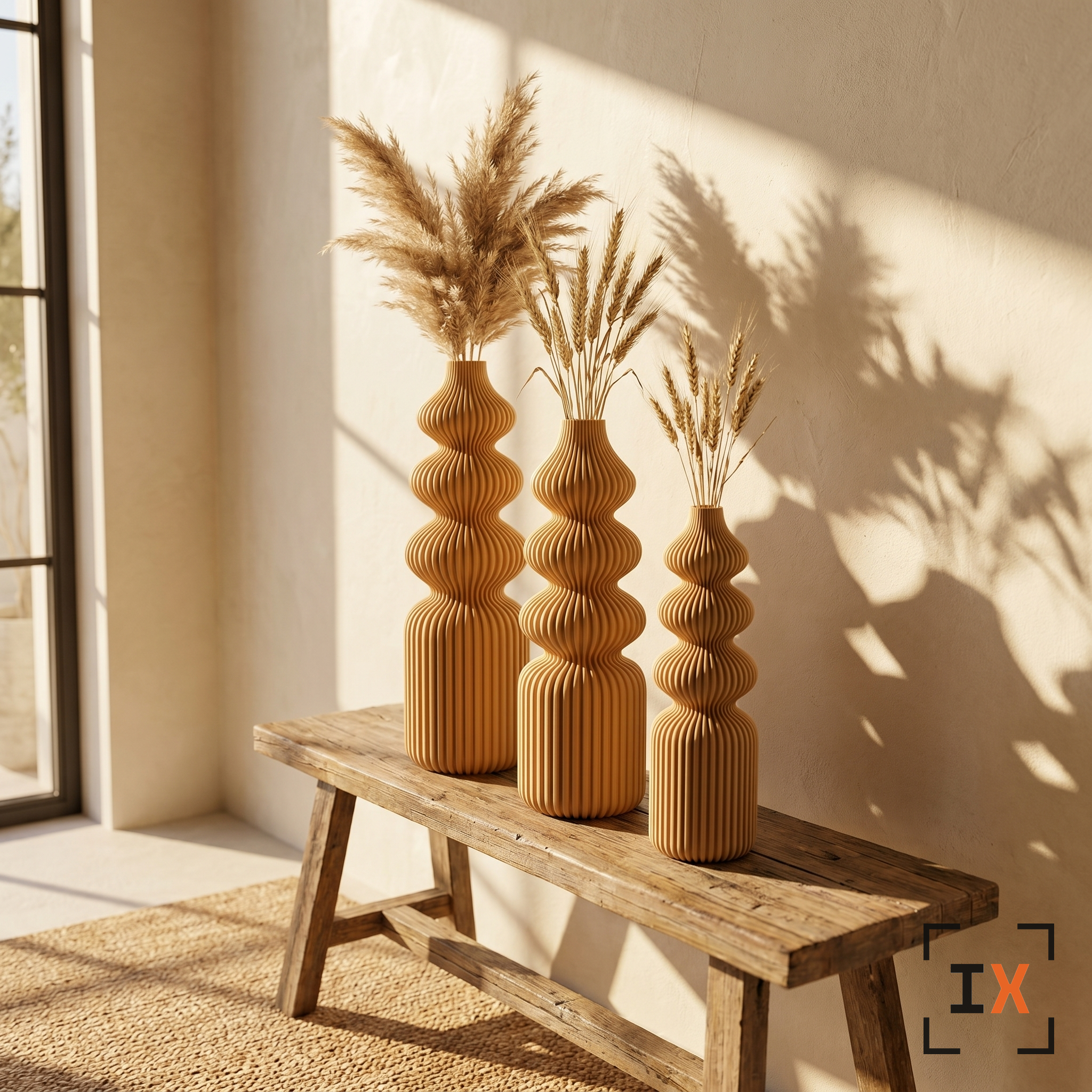 Nordic Ribbed Vase